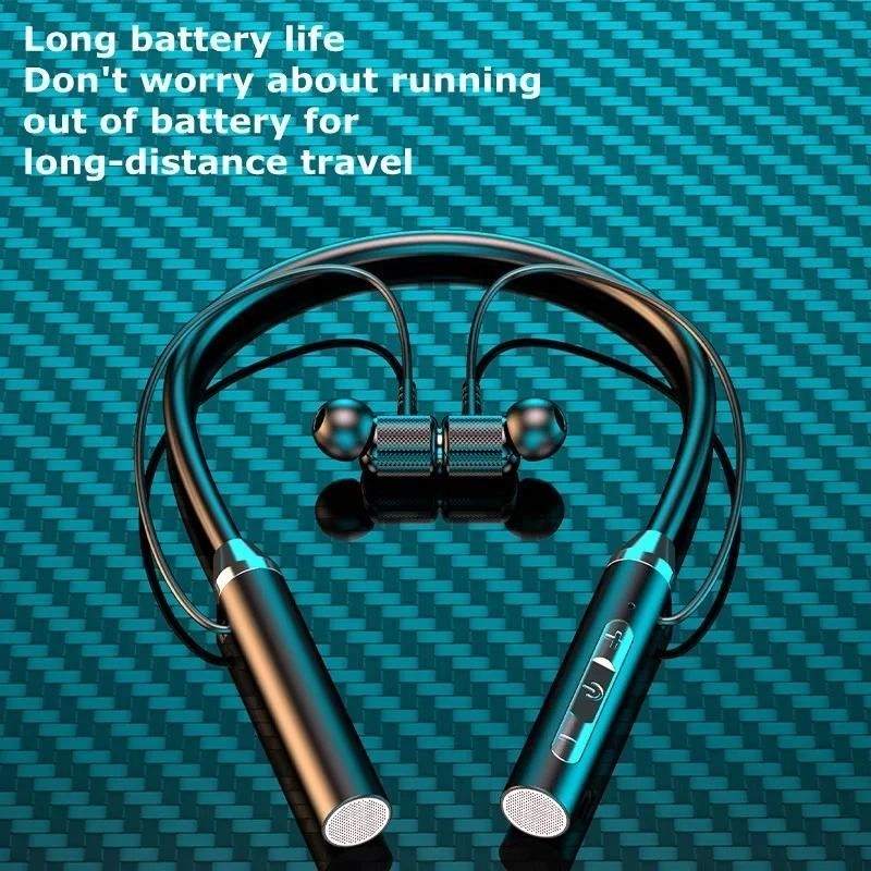 [Sẵn sàng] Tai nghe Bluetooth Tai nghe không dây từ tính HIFI Sport Neckband đeo cổ Tai nghe nhét tai Tai nghe Blutooth không dây có Mic