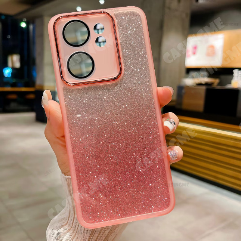 Oppo Reno13 F 5G 2025 Vỏ silicon mềm trong suốt lấp lánh cho OPPO Reno 13 Reno13F Reno13 F Pro 13F OppoReno13F 5G 4G Bling Vỏ điện thoại chống sốc Ốp lưng ống kính máy ảnh