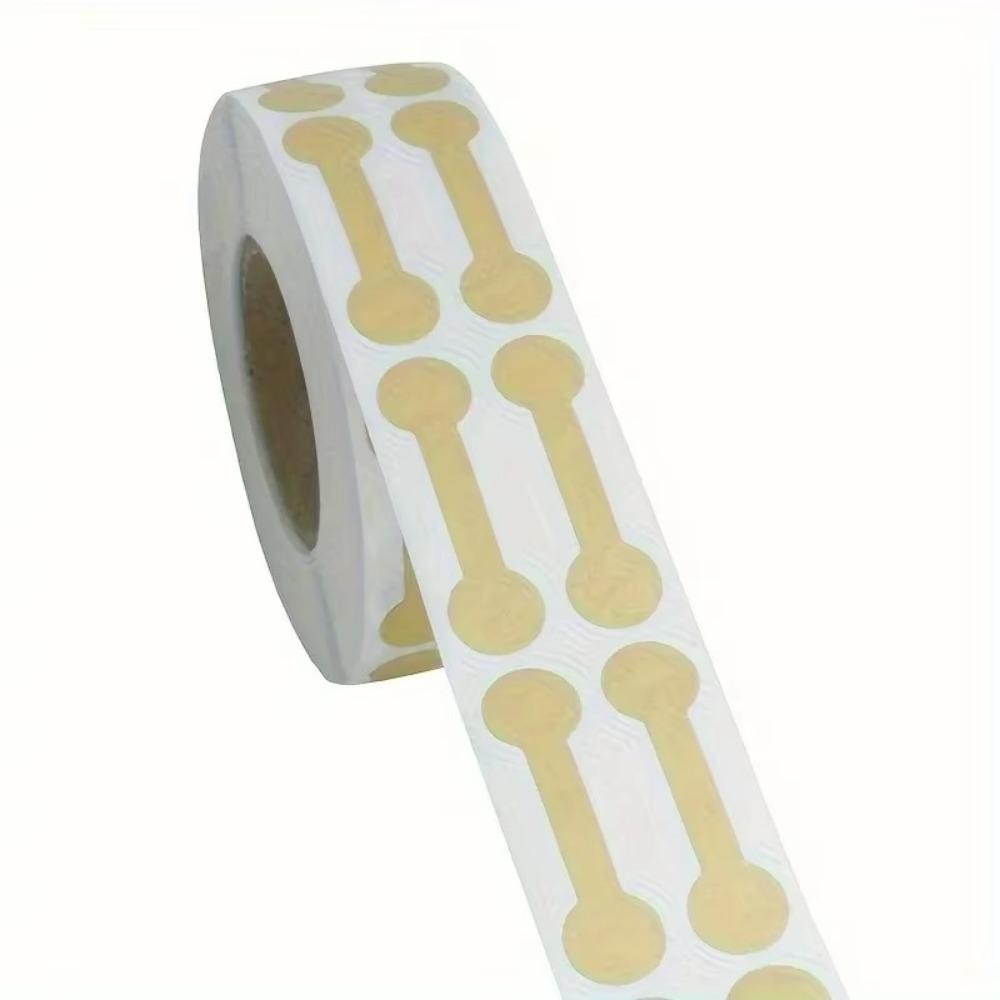 MONOSTYLE 500 Cái / cuộn Nhãn dán giá trang sức, Thẻ treo công cụ trưng bày giấy Kraft, Thẻ DlY Thẻ Thiết kế quả tạ Trang sức Hangtags