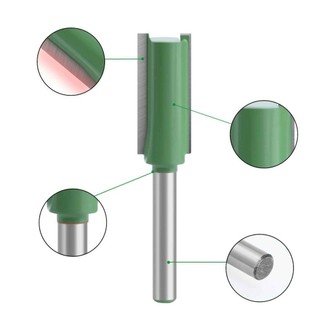 Mũi phay gỗ tạo rãnh vuông 1/4 và 6mm, kích cỡ đa dạng SUNND