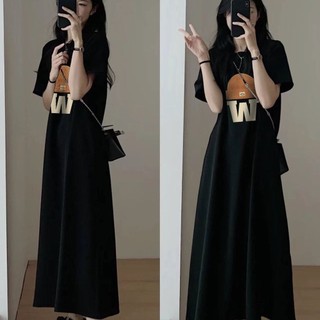 [Bộ sưu tập người 2059] Đầm ngắn tay siêu đẹp cảm giác cao cấp dành cho nữ mùa hè 2023 béo mm che thịt thon gọn hơn Váy dáng rộng hợp thời trang cho nữ