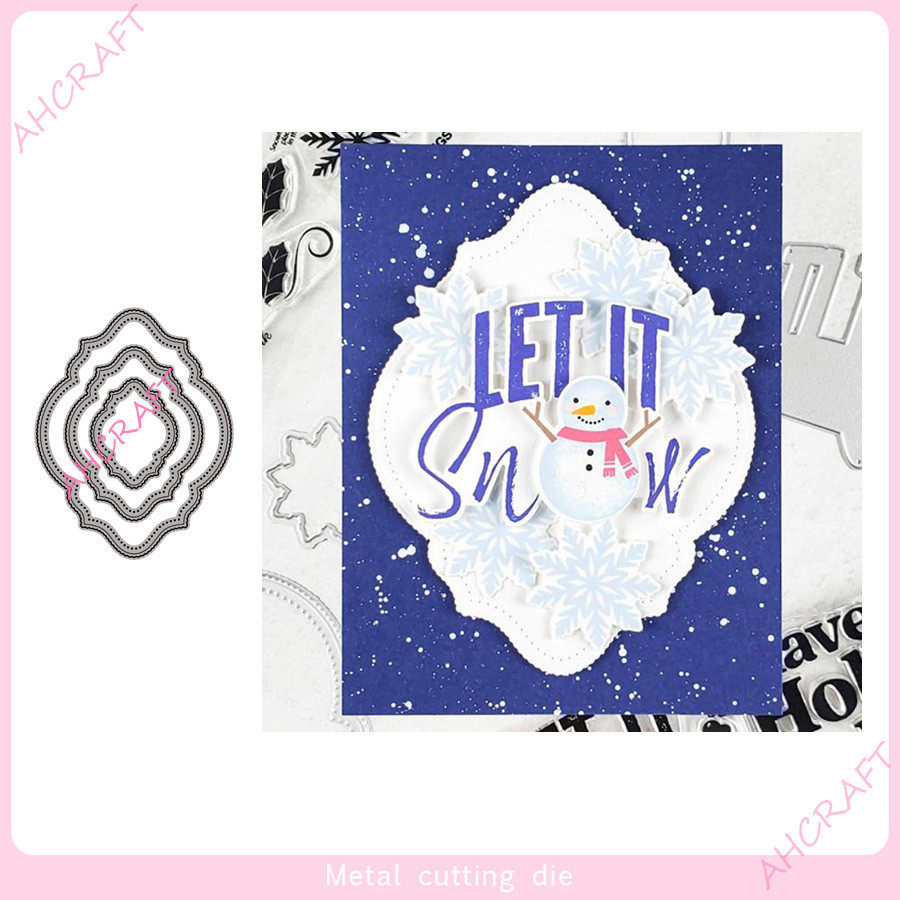 scrapbook cắt khuôn trang trí khung DIY kim loại thép carbon cutting dies dập nổi khắc mẫu