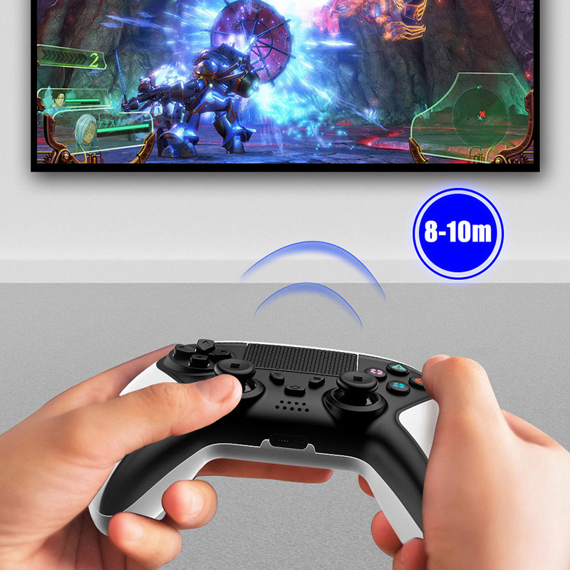 Bộ điều khiển trò chơi không dây Maoedge Tay cầm chơi Game Bluetooth có đèn RGB cho bộ điều khiển điện thoại PC PS4