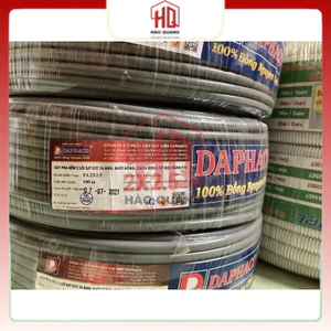Dây Điện Đôi Tròn Daphaco 2x2.5mm Vỏ Xám | Lõi Đồng Nguyên Chất | Dây Dẫn Điện Dân Dụng