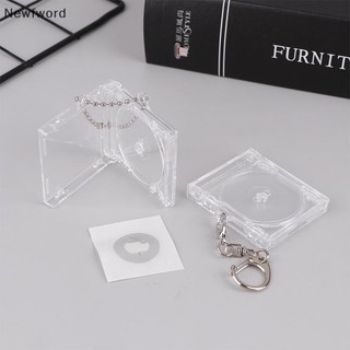 [Newfword] 1 Hộp CD Album Trống Cho DIY Ba Lô Trang Trí Móc Khóa Mặt Dây Chuyền PH