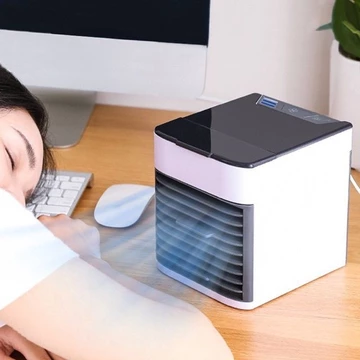 Quạt điều hòa mini để bàn nhỏ gọn, điều hòa hơi nước siêu mát tiện dụng.