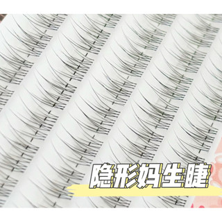 Lông mi giả đuôi cá trong suốt, thân trong suốt, lông mi phân đoạn siêu mịn