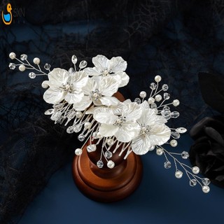 Lược Tóc Mặt Cưới Với Kim Cương Giả Sang Trọng Hoa Thanh Lịch Lược Tóc Cho Tiệc Sân Khấu Sinh Nhật