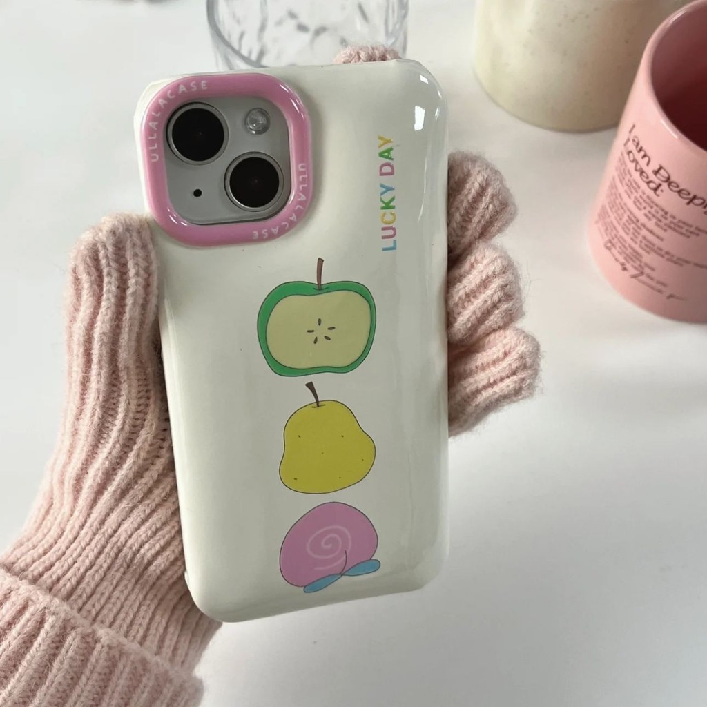 【✨Sopt】Ốp lưng iPhone 15promax/Apple 16pro/14plus hình trái cây tối giản, chống sốc cho