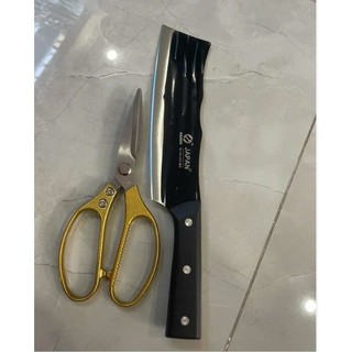 Bộ dao kéo nhà bên siêu bén, trọn bộ 1 dao nhật k217 và kéo nhật sk5