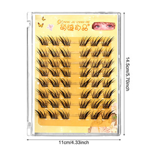 Cụm mi dán sẵn màu đen Tự nhiên & Wispy Lash Wisps Quà tặng hoàn hảo cho bé gái hoặc nữ