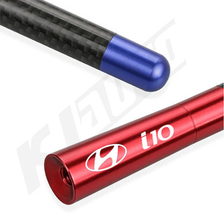 Đa Năng 12cm Hyundai I10 Ăng Ten Ô Tô Sợi Carbon Radio FM Antena Đen Bộ Cho I10 PA IA BA AC3 AI3 2019-UP