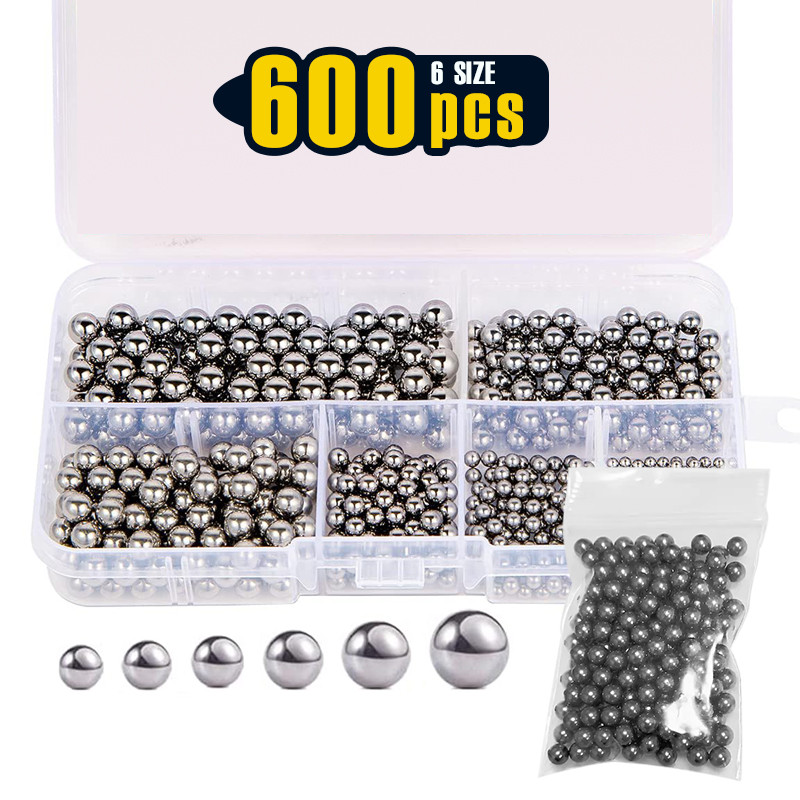600 Chiếc, 6 Kích Thước 1 / 4 "- 3 / 32" Sae Chính Xác Thép Chrome Các Loại Rời Xe Đạp Vòng Bi Bộ Phân Loại (Sae)