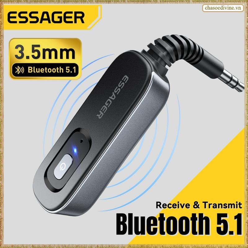 [K O G X] Bộ phát thu âm thanh Bluetooth có Mic Âm nhạc nổi không dây cho PC TV Loa ô tô