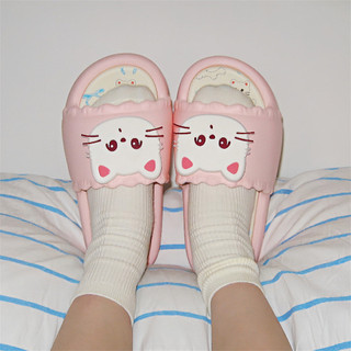 XIXITIAO Dép Nữ Thoải Mái Đế Mềm Nhà Mùa Hè Dễ Thương Kitty A3802hdjxm