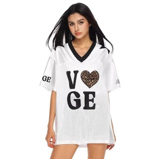 GKSSS Áo thun mới tay ngắn phong cách đường phố cổ điển kiểu Mỹ khô nhanh cổ chữ V lưới phong cách trung tính