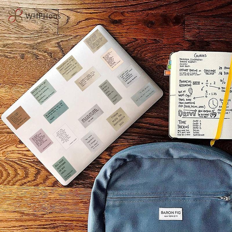 RUA 60 Chiếc Vintage Ghi Chú Người Nổi Tiếng Trích Dẫn Graffiti Dán Decal Ván Trượt Vali Laptop Đàn Guitar Mát Chống Thấm Nước Miếng Dán Trẻ Em Đồ Chơi Mới