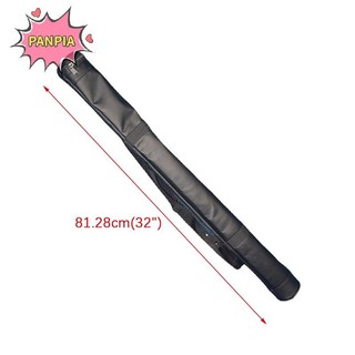 Pnpia 1 / 2 Hộp đựng thanh da nhân tạo Snooker Bể bơi Cue Túi lưu trữ Cue Sticks Túi có thể gập lại Phụ kiện bi-a đeo vai di động Boutique