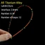 Đầu cần câu nửa titan GUSTAVA, Nửa mùa đông / Tất cả bằng sợi Carbon hợp kim titan, Cột câu cá bằng sợi thủy tinh câu cá