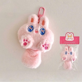 MEOWU Móc Khoá Thỏ Mèo Bông Mềm Mịn Trang trí Balo , treo móc khoá , treo Túi Xách