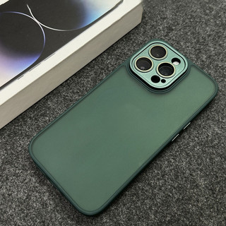 Ốp bảo vệ ống kính máy ảnh lai mờ trong suốt cho iPhone 16 Pro Max 11 12 13 14 15 Pro Max 14plus 15plus 16plus 11Pro Vỏ cứng bảo vệ chống rơi