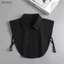 Cổ Giả Áo Len Trắng Đen Áo Sơ Mi Có Thể Tháo Rời Nữ Cotton Ve Áo Áo Top Nữ Quần Áo Phụ Kiện Boutique