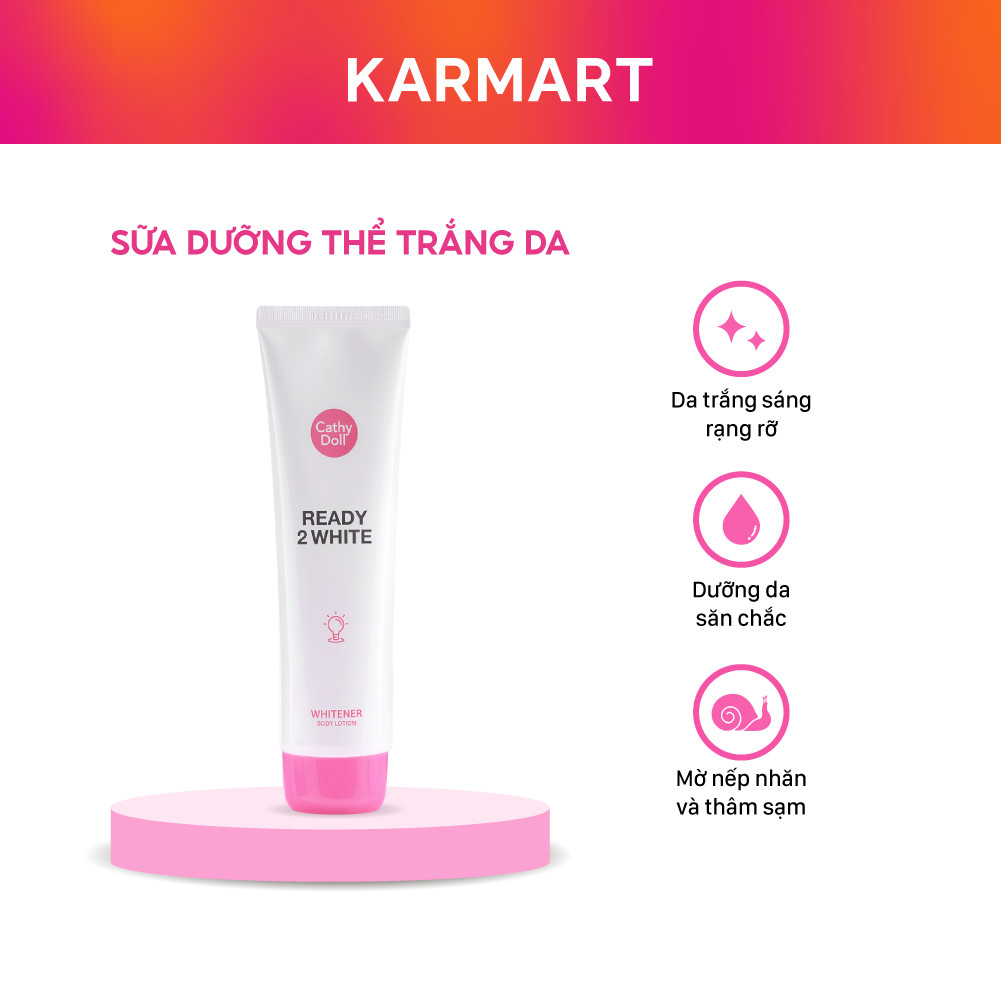 Ảnh Sữa Dưỡng Thể Sáng Da Cathy Doll Ready 2 White Whitener Body Lotion 150ml 1