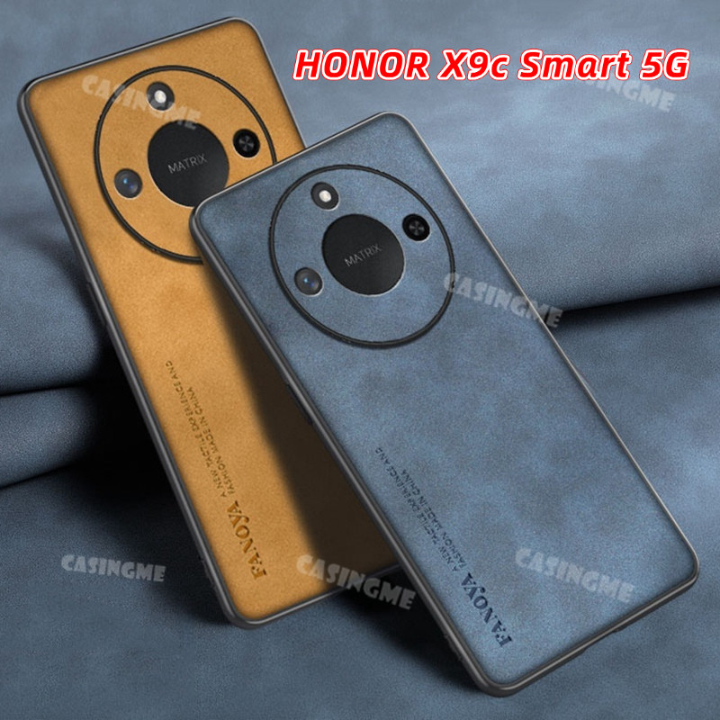 Honor X9C Smart 5G 2024 Vỏ Họa Tiết Da Cho Honor X9cSmart HonorX9cSmart X9C X9 C Smart 4G 5G 2024 Bảo Vệ Ống Kính Vỏ Điện Thoại Thời Trang Ốp Lưng Chống Sốc