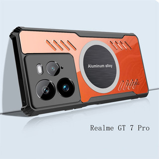 Ốp Cho OPPO Realme GT 7 5 2 Pro Neo 6 5 3 3T 7T 2 SE GT Master 6 6T Tản Nhiệt Vỏ Từ Tính Trong Suốt Mỏng Mỏng Vỏ Điện Thoại Cho Game Thủ