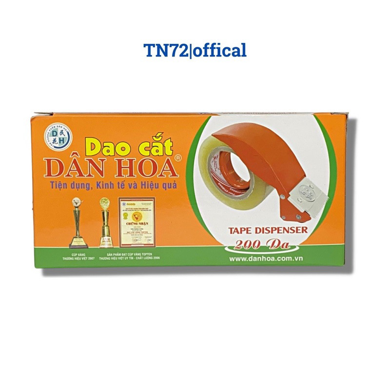Tay cầm cắt băng keo đóng thùng hàng Dân Hoa. -