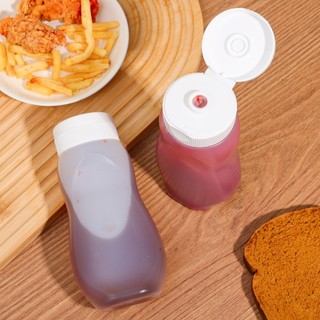 Chai Bóp Nước Sốt - Hộp Đựng Salad Chống Rò Rỉ - Hộp Gia Vị Sốt Cà Chua Nhà Bếp Có Nắp