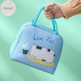 Deyangk Hoạt Hình Cách Nhiệt Hộp Cơm Trưa Túi Tote Cầm Tay Bento Túi Cách Nhiệt Ăn Trưa Lá Nhôm Dày Hộp Cơm Trưa Túi VN