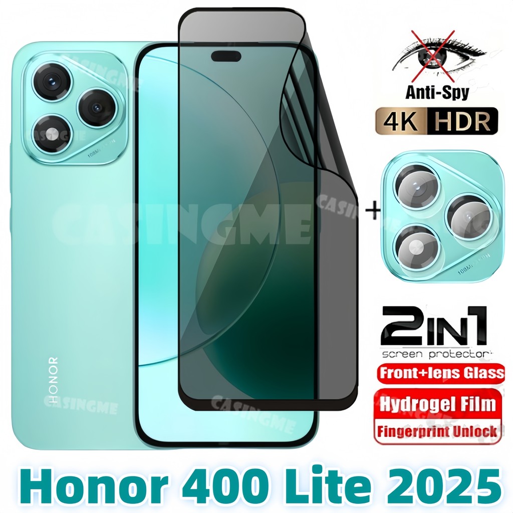 Dành Cho Honor 400 Lite 5G Mềm Bảo Mật Hydrogel Phim Chống Gián Điệp Full Cover Bảo Vệ Màn Hình Chống Peek Phim Riêng Tư Cho Honor400 400Lite 400Pro 400 Lite Pro Phim Bảo Vệ Camera Sau