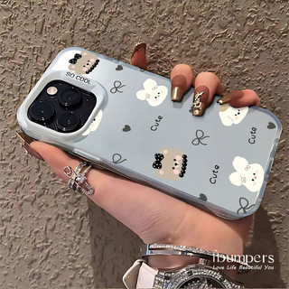 ibumpers Ốp Điện Thoại iPhone Họa Tiết Nơ Ngọt Ngào Dễ Thương Cho IPhone 16 15 14 12 13 11 Pro Max IP 7 8 Plus X XS XR Ốp Lưng IMD Cứng Và Nhẵn