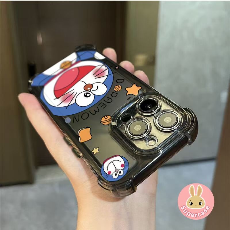 Ốp Điện Thoại Doremon Dễ Thương Cho Redmi K90 Pro Max 15 15R 15A 15C 13X Note 15 Pro Plus Turbo 5 Max 4 Pro A7 A5 A4 5G 4G Vỏ Ngôi Sao Hoạt Hình Vui Vẻ Ốp Lưng Mềm Chống Sốc