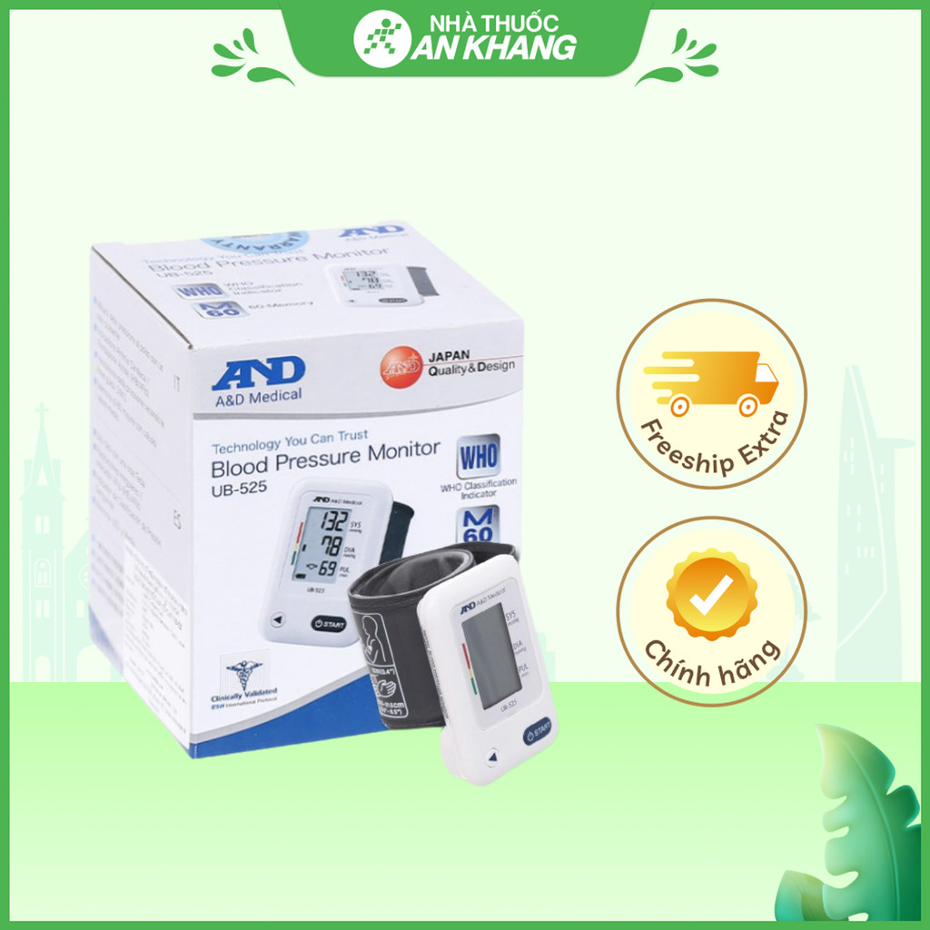 Máy đo huyết áp cổ tay AND UB-525