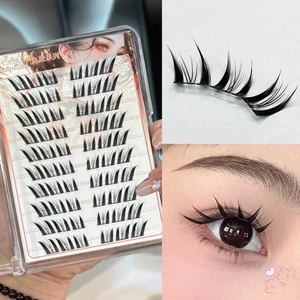 Cụm mi 9-13mm không cần keo Lông mi giả Wispy tự nhiên cho cuộc sống hàng ngày hoặc những dịp quan trọng