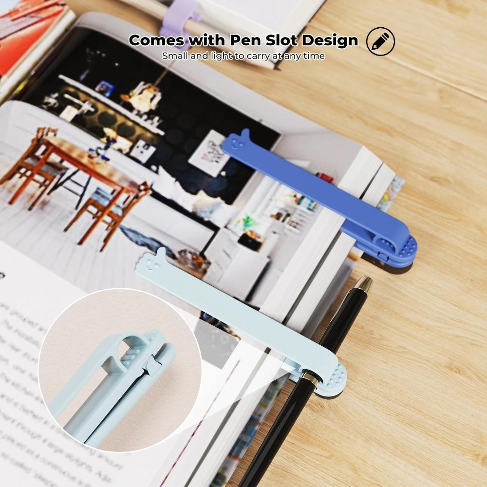 Đánh Dấu Trang Thông Minh TUYỆT VỜI, Tự Động Theo Dõi Trang Lật Silicone Mềm Đánh Dấu Trang, Nhẹ Có Khe Cắm Bút Di Động Mỏ Vịt Đánh Dấu Trang Sách Phụ Kiện Phụ Kiện
