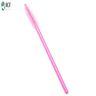 Cây đũa phép mascara dùng một lần, bàn chải lông mày pha lê, màu hồng, giúp mở rộng lông mi