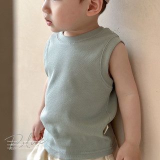 Áo vest mỏng mùa hè cho trẻ em, áo thun không tay màu trơn bằng lụa lạnh cho bé trai và bé gái, áo cơ bản cho trẻ em