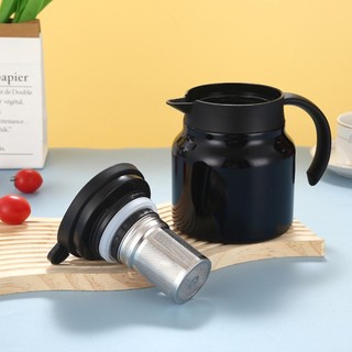 Bình trà giữ nhiệt có lưới lọc trà lõi inox 316 dung tích 1 lít - Phích nước nóng có tay cầm...