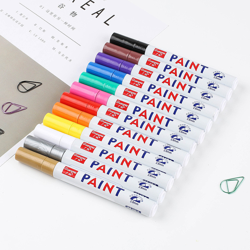 (Có hàng) Bút đánh dấu đa chức năng cho ô tô / xe máy Bút đánh dấu dầu lốp xe máy Bút đánh dấu vĩnh viễn chống nước