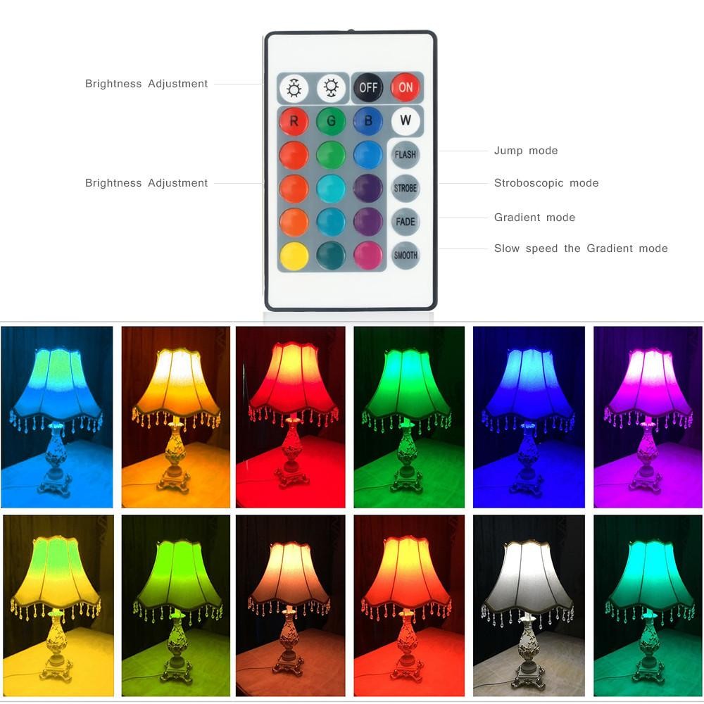 đèn LED RGB 9W 10W Đèn điều khiển thông minh có thể điều chỉnh độ sáng 220V Đèn đổi màu RGB Bóng đèn ma thuật | BigBuy360 - bigbuy360.vn