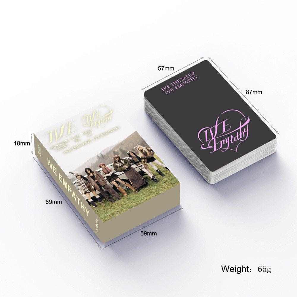 LINXX 55 Cái IVE Đóng Hộp Photocards Bộ Đồng Cảm Album Chính Thức K-Pop Nhóm Cô Gái Sưu Tập Thẻ Giao Dịch Cho Bộ Sưu Tập Quạt Hàng Hóa