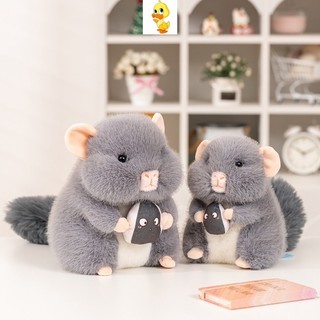PLUS✨Chất lượng cao✨Dễ Thương Chinchilla Sang Trọng Đồ Chơi Vui Nhộn Chinchillas Ôm Hạt Dưa Cà Rốt Búp Bê Sang Trọng Trao Đổi Đồ Chơi Quà Tặng Trẻ Em Quà Tặng Sinh Nhật Cặp Đôi
