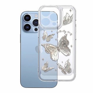 Ốp điện thoại hình bướm cho Vivo V40 V21 V20pro V17pro V15pro S16Pro S1 S15 V23E S12 Pro, trong suốt, chống rơi, không gian