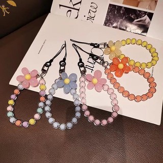 [GOU] 1 Dây Hạt Pha Lê Màu Thời Trang Dây Điện Thoại Di Động Ins Phong Cách Handmade Đính Hạt Chống Mất Dây Điện Thoại Di Động VN