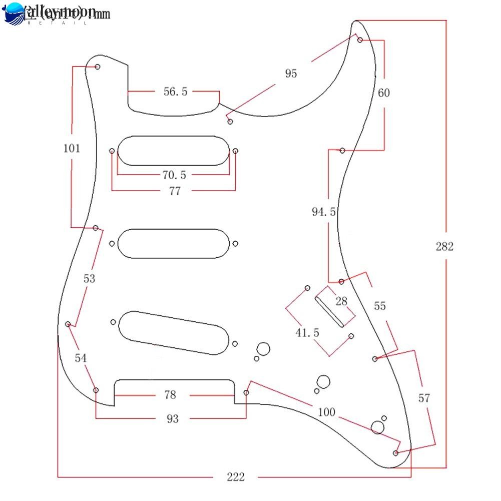 【LEYM】Guitar Pickguard Fittings Scratch Aluminum For Strat Electric Guitars Durable