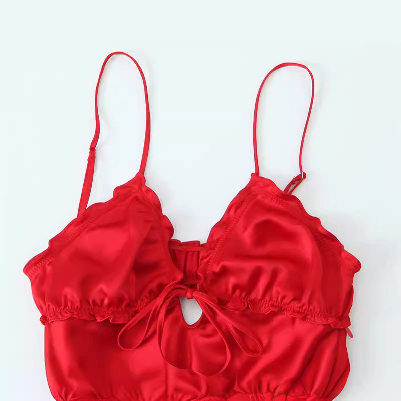 A.t.a Đầm họa tiết lụa Satin trang trí nhiều lớp thời trang