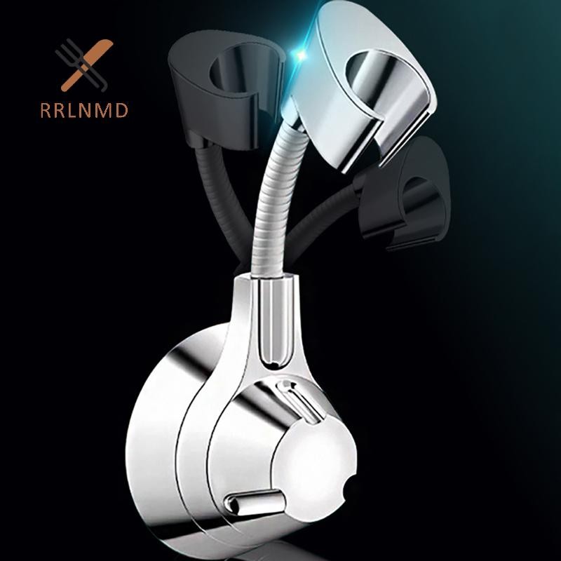 Rrlnmd Hút Cốc Tắm Có Thể Điều Chỉnh Đầu Tắm Giá Đỡ Vòi Phun Cầm Tay Giá Đỡ Đục Lỗ Nhiều Góc Xoay Vòi Hoa Sen MỚI
